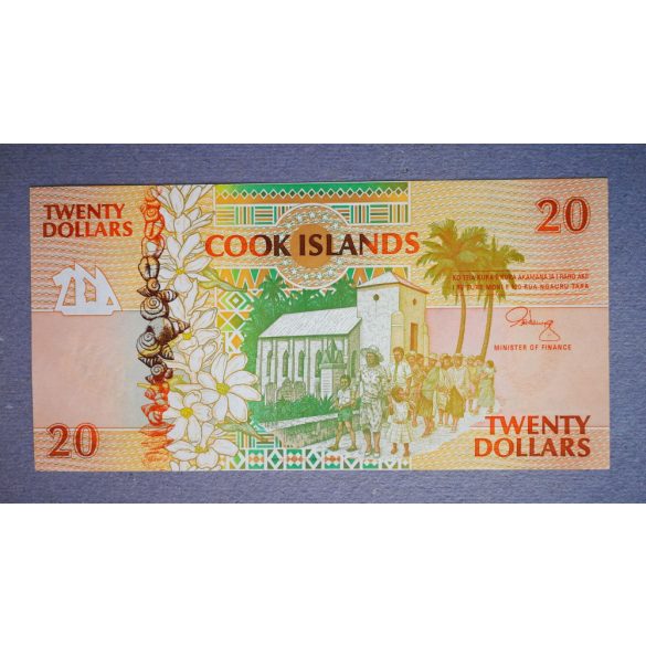 Cook Islands 20 Dollars 1992 Unc