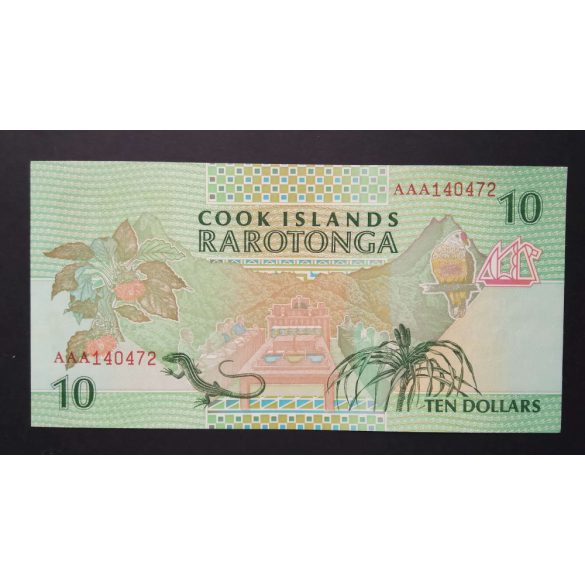 Cook Islands 10 Dollars 1992 Unc