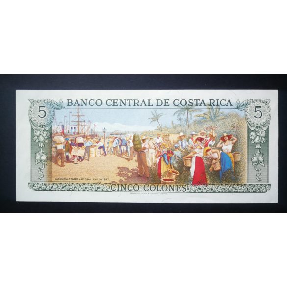 Costa Rica 5 Colones 1989 XF