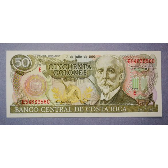 Costa Rica 50 Colones 1993 UNC