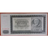 Bohemia and Moravia 1000 Korun 1942 VF
