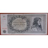 Bohemia and Moravia 50 Korun 1944 F