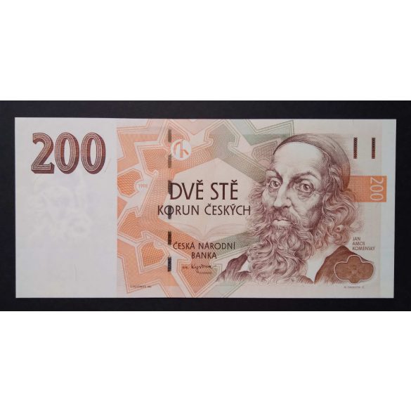 Csehország 200 Korun 1998 Unc 