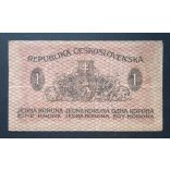 Czechoslovakia 1 Korunu 1919 F