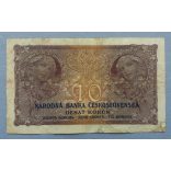 Czechoslovakia 10 Korun 1927 F