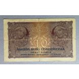 Czechoslovakia 10 Korun 1927 F-