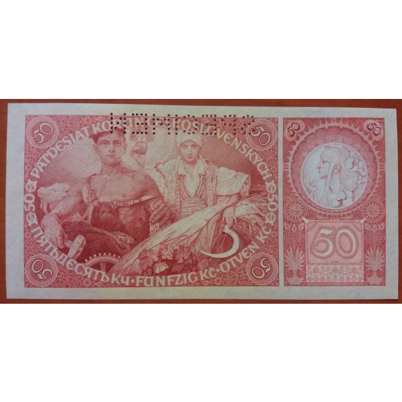 Czechoslovakia 50 Korun 1929 Specimen aUNC