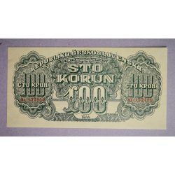 Czechoslovakia 100 Korun 1944 AUnc