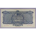 Czechoslovakia 1000 Korun 1944 VF-