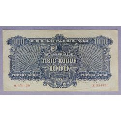 Czechoslovakia 1000 Korun 1944 VF-