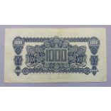 Czechoslovakia 1000 Korun 1944 VF-