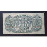 Czechoslovakia 100 Korun 1944 VF+