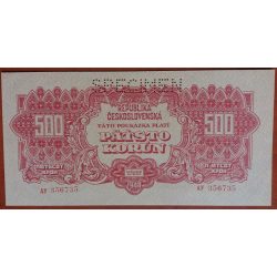 Czechoslovakia 500 Korun 1944 Specimen aUNC