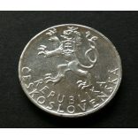 Csehszlovákia 50 Korona 1947 10 g ezüst