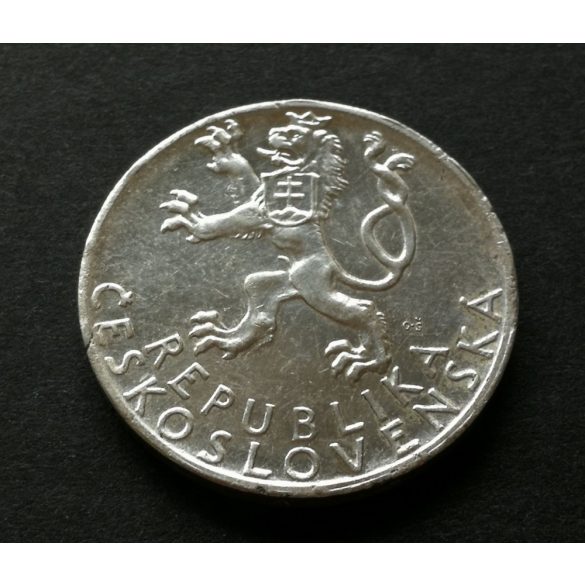 Csehszlovákia 50 Korona 1947 10 g ezüst