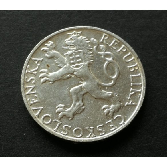 Csehszlovákia 50 Korona 1948 10 g ezüst