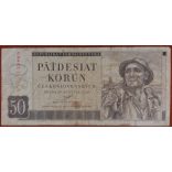 Czechoslovakia 50 Korun 1950 F-
