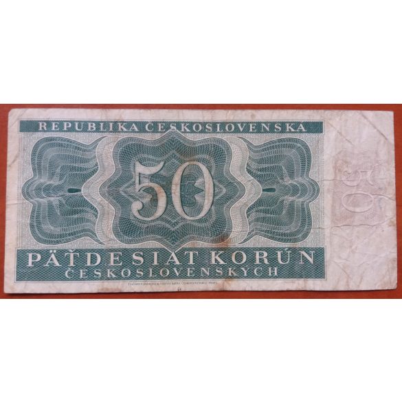 Czechoslovakia 50 Korun 1950 F-