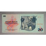 Czechoslovakia 20 Korun 1970 XF+
