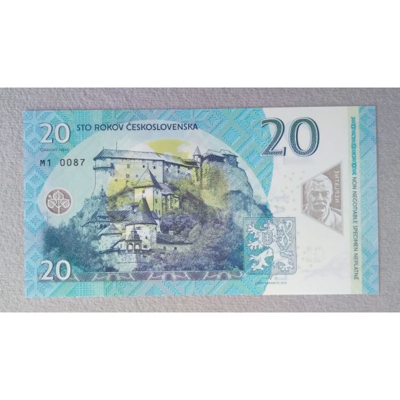 Czechoslovakia 20 Korun 2019 Unc - commemorative banknote