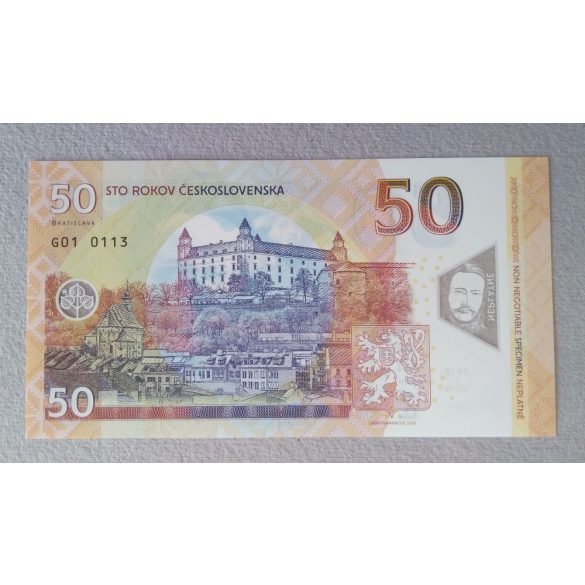 Czechoslovakia 50 Korun 2019 Unc - commemorative banknote