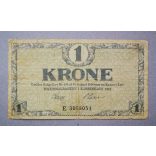 Denmark 1 Krone 1918 VG