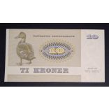 Denmark 10 Kroner 1972 Unc