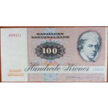 Denmark 100 Kroner 1984 F