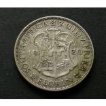 Dél-Afrika Florin 1930 11,2 g ezüst