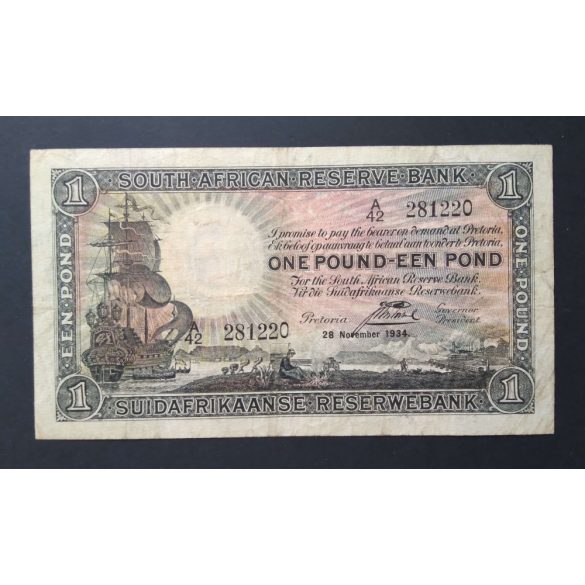 Dél-Afrika 1 Pound 1934 F