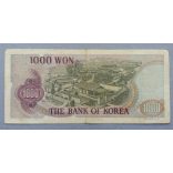 South-Korea 1000 Won 1973 F