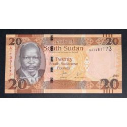 South Sudan 20 Pounds 2016 UNC