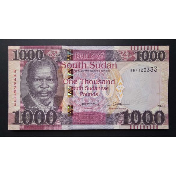 South Sudan 1000 Pounds 2020 UNC