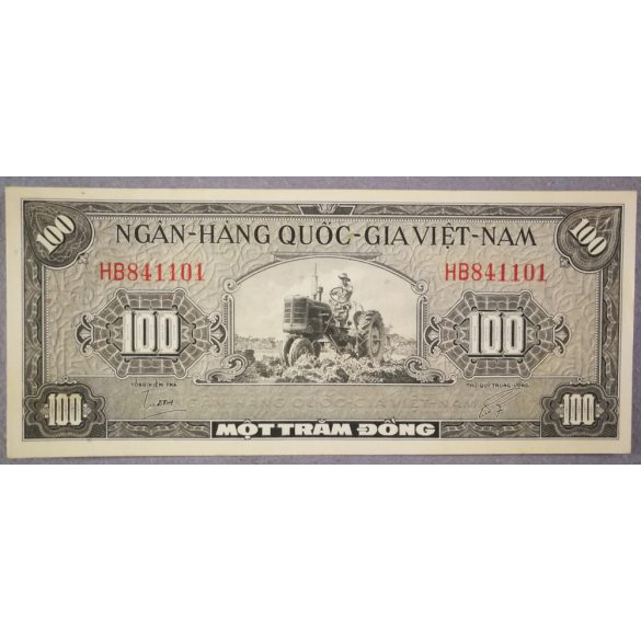 South Vietnam 100 Dong 1955 aUNC+