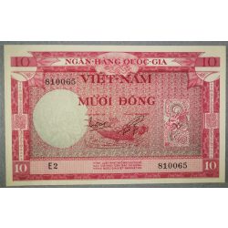 Dél-Vietnám 10 Dong 1955 aUNC+