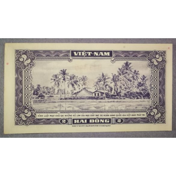 Dél-Vietnám 2 Dong 1955 UNC