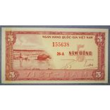 Dél-Vietnám 5 Dong 1955 UNC