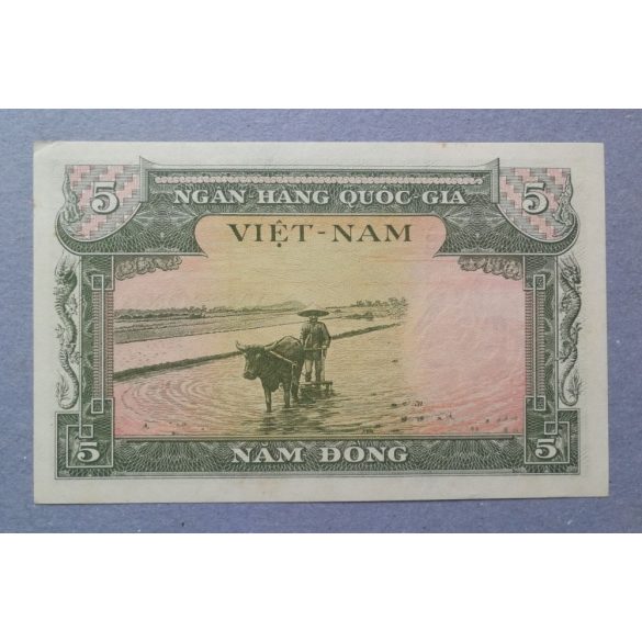 Dél-Vietnám 5 Dong 1955 Unc