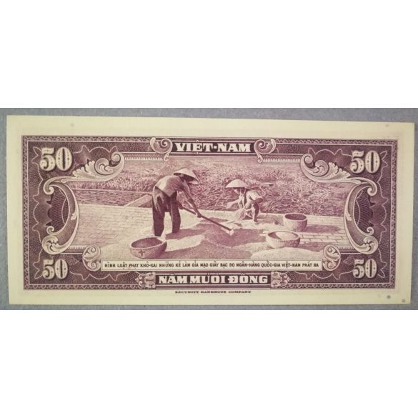 Dél-Vietnám 50 Dong 1956 UNC