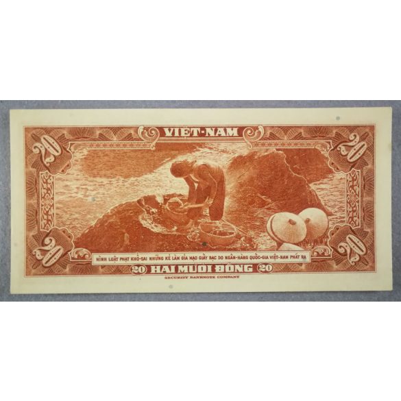 Dél-Vietnám 20 Dong 1962 aUNC+