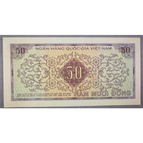 Dél-Vietnám 50 Dong 1966 UNC