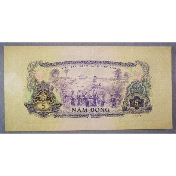 Dél-Vietnám 5 Dong 1966/75 VF