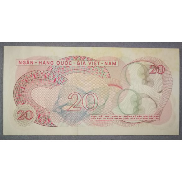 Dél-Vietnám 20 Dong 1969 aUNC-
