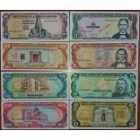 Dominican Republic 1-5-10-20-50-100-500-1000 Pesos 1978 Specimen UNC