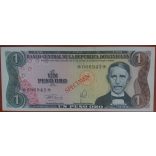 Dominican Republic 1-5-10-20-50-100-500-1000 Pesos 1978 Specimen UNC