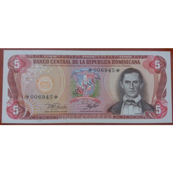 Dominican Republic 1-5-10-20-50-100-500-1000 Pesos 1978 Specimen UNC