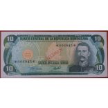 Dominican Republic 1-5-10-20-50-100-500-1000 Pesos 1978 Specimen UNC