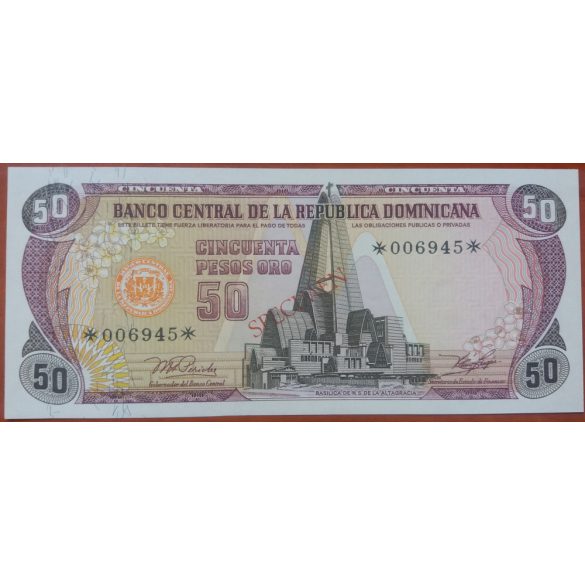 Dominican Republic 1-5-10-20-50-100-500-1000 Pesos 1978 Specimen UNC