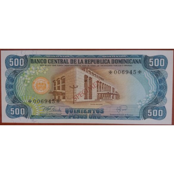 Dominican Republic 1-5-10-20-50-100-500-1000 Pesos 1978 Specimen UNC