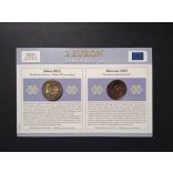 EU 2 Euro set of 2 Unc  Slovenia, Germany 2013